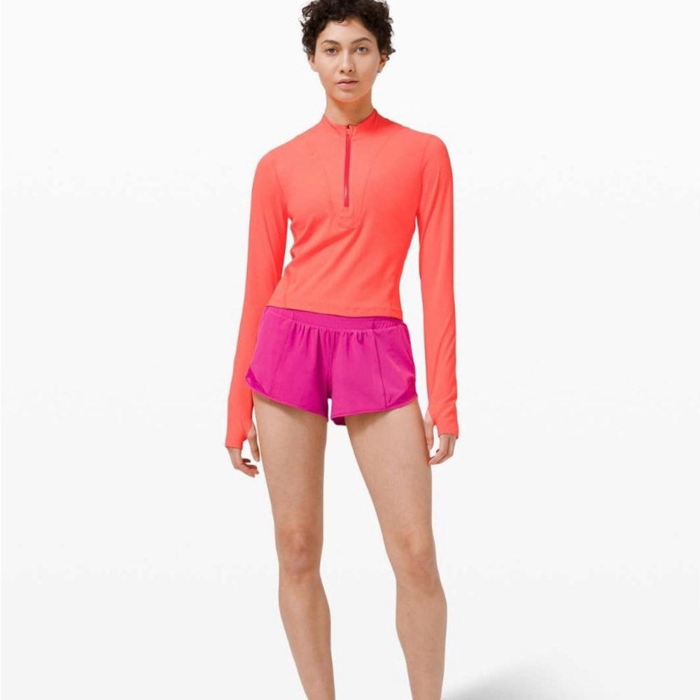 Lululemon | GLOSS TRIM RUN 1/2 ZIP LONG SLEEVE - Picture 1 of 6